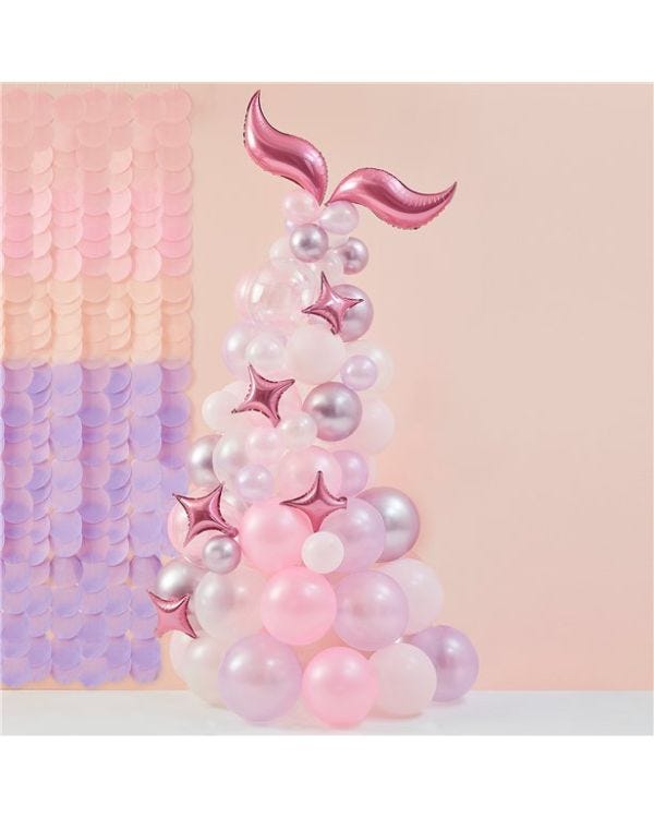 Mermaid Magic Balloon Arch - 80 Balloons
