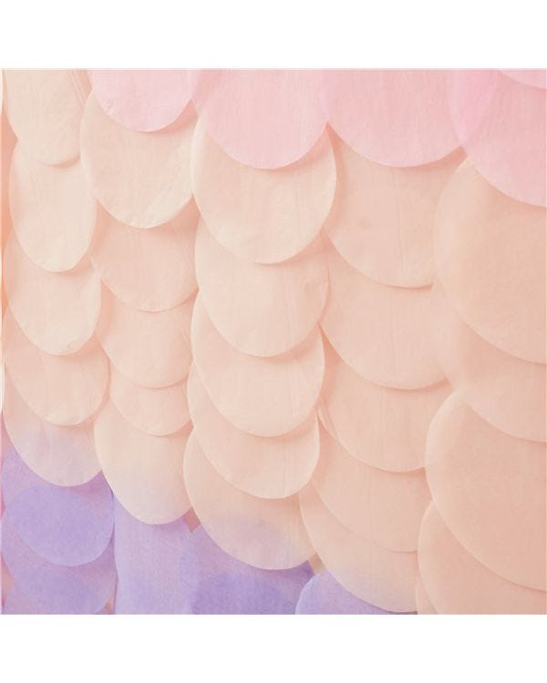 Mermaid Magic Pastel Tissue Paper Disc Backdrop