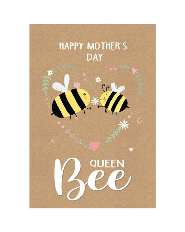Queen Bee Mother&#039;s Day Card