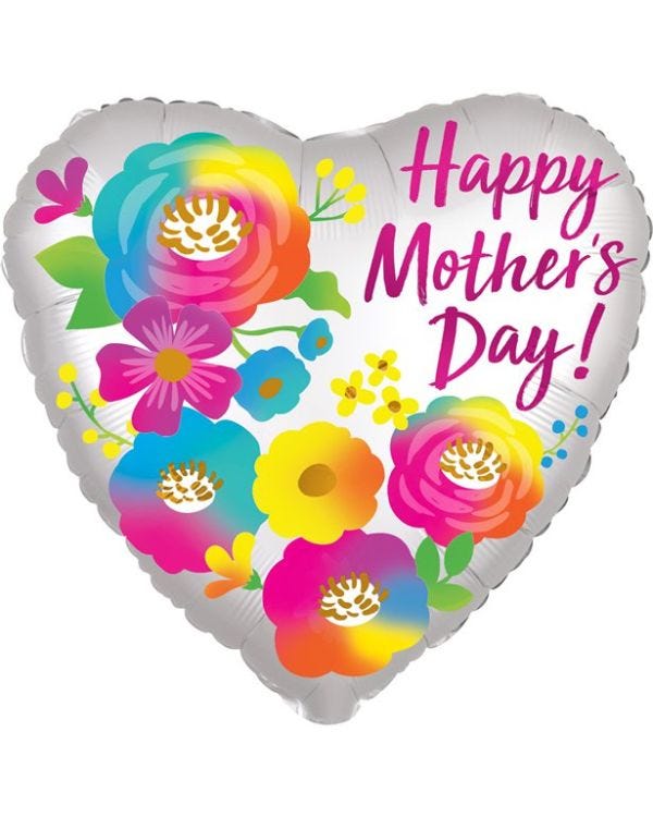 Happy Mother&#039;s Day Beautiful Flowers - 18&quot; Foil