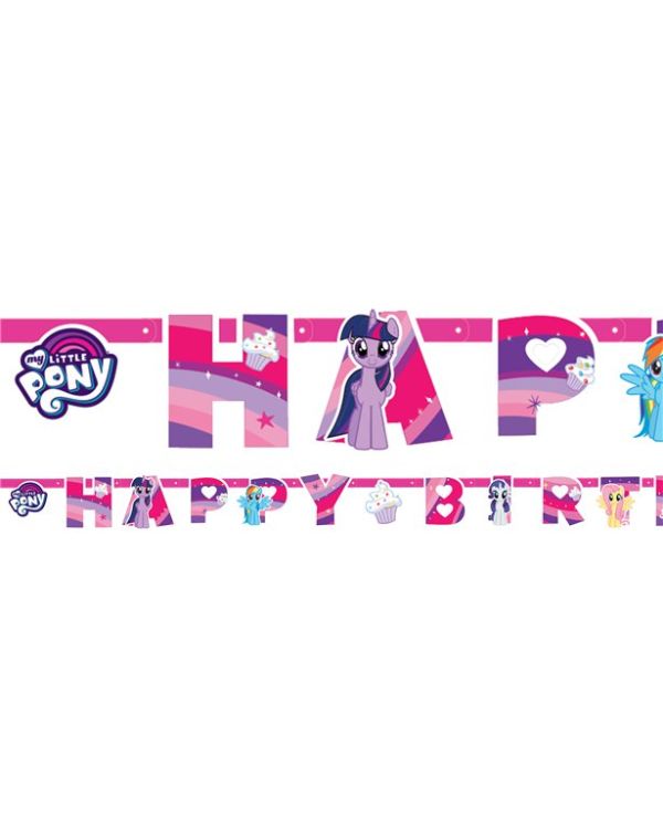 My Little Pony &#039;Happy Birthday&#039; Paper Banner - 1.3m
