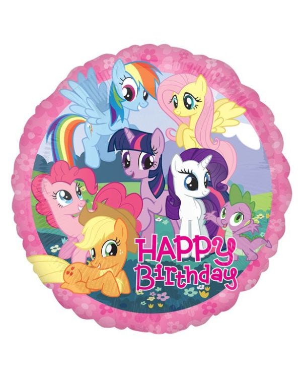 My Little Pony Happy Birthday Foil Balloon - 18&quot;