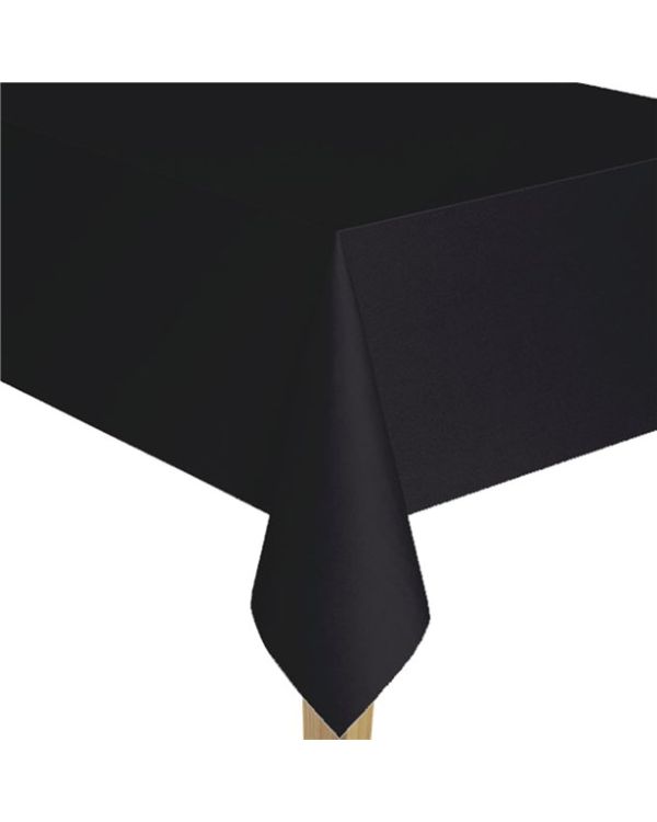 Black Paper Tablecover - 274cm x 137cm