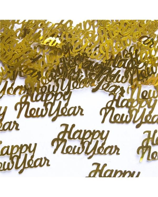 Gold &#039;Happy New Year&#039; Foil Confetti (3g pack)