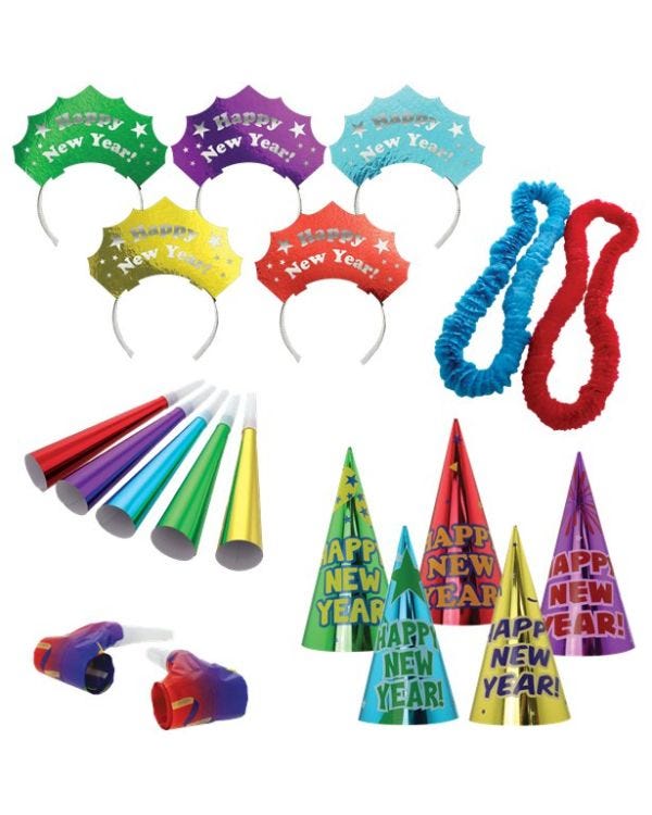 Colourful New Year Party Kit for 10 