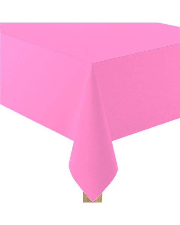 Bright Pink Paper Table Cover - 2.8m x 1.4m