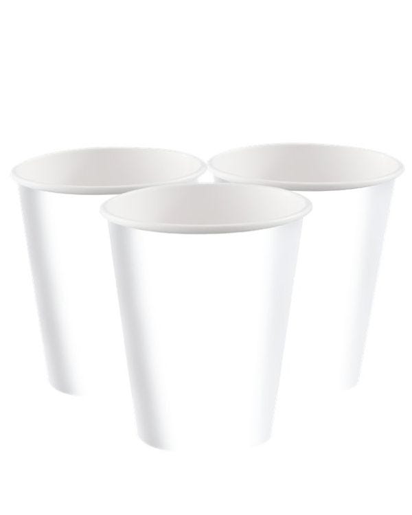 White Paper Cups - 237ml (8pk)