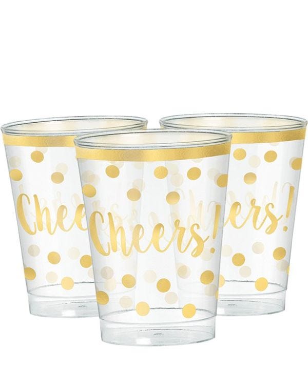 New Year&#039;s Cheers Tumbler - 295ml (30pk)