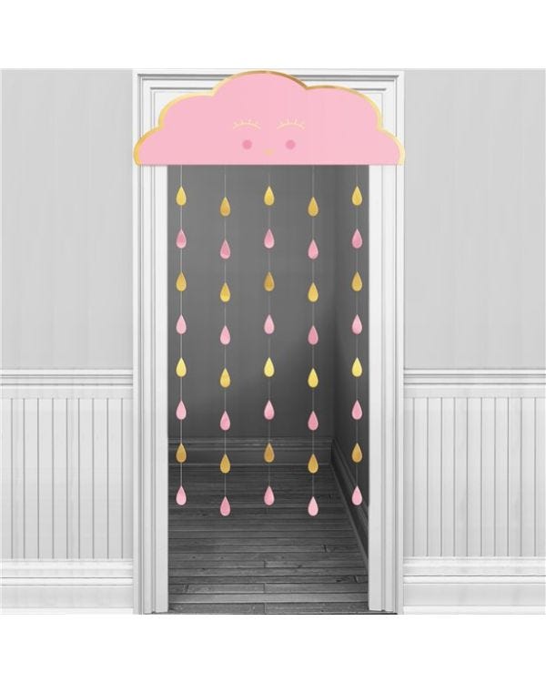 Oh Baby Pink Cloud Door Curtain