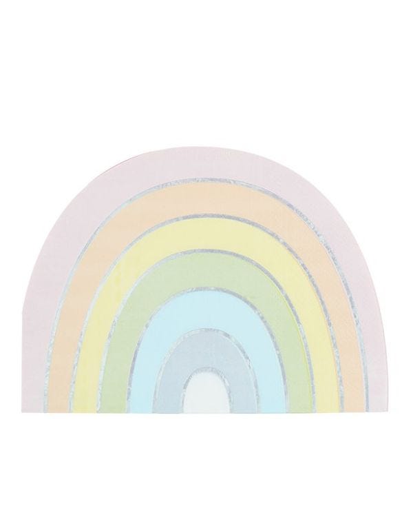 Iridescent Rainbow Paper Napkins - 33cm (16pk)