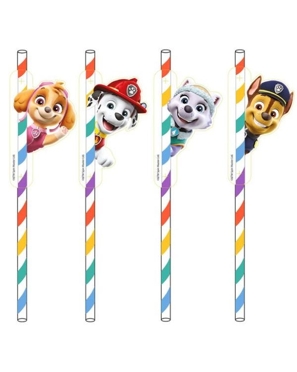 Paw Patrol Paper Straws (8pk)