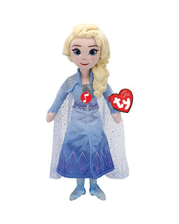 Frozen Elsa TY Soft Toy with Sound - 40cm