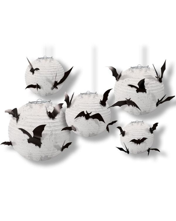 Paper Lanterns with Bats