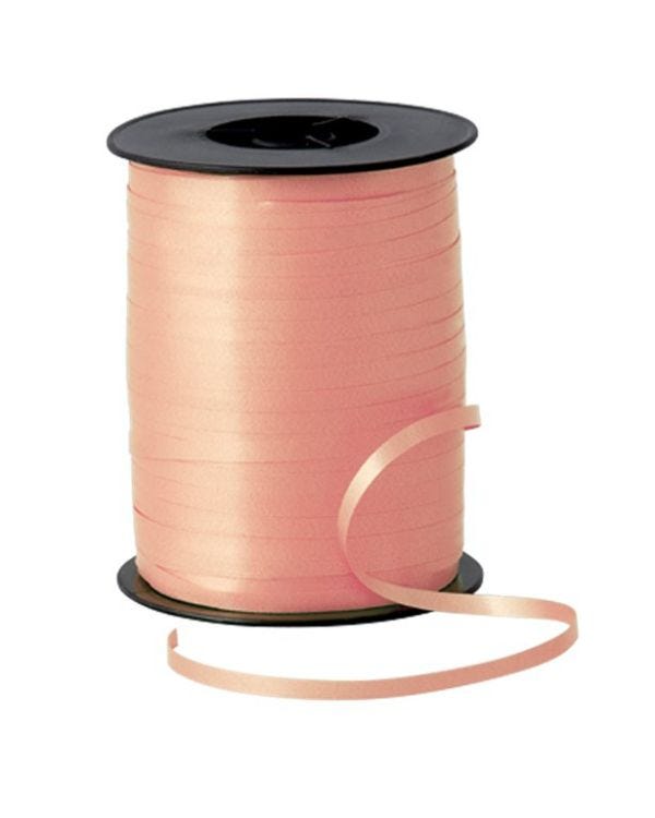 Rose Gold Curling Balloon Ribbon - 500m