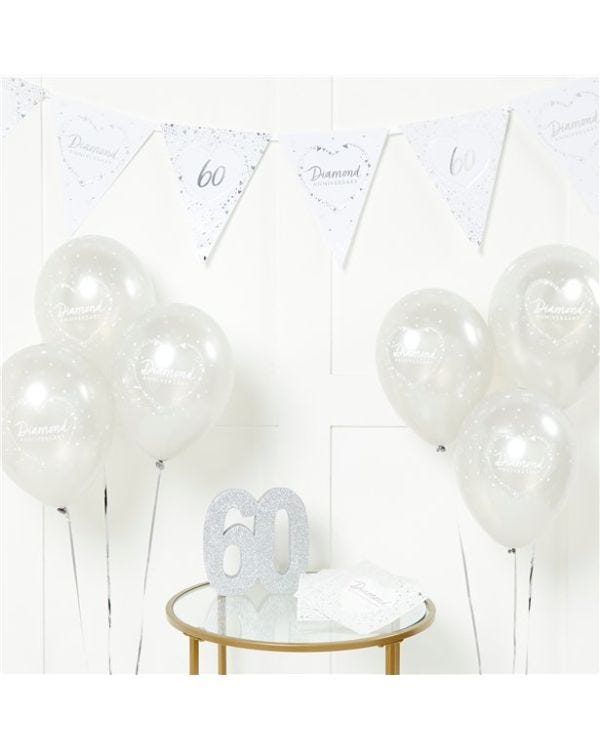 60th Diamond Wedding Anniversary Party Pack
