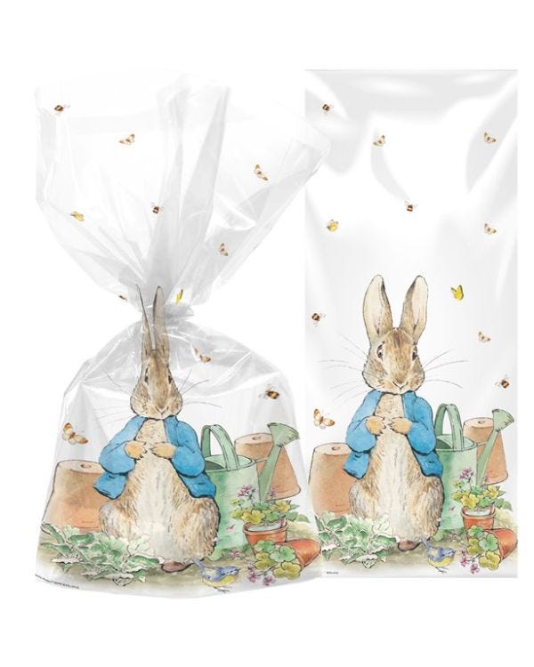Peter Rabbit Cello Bags with Twist Ties (20pk)