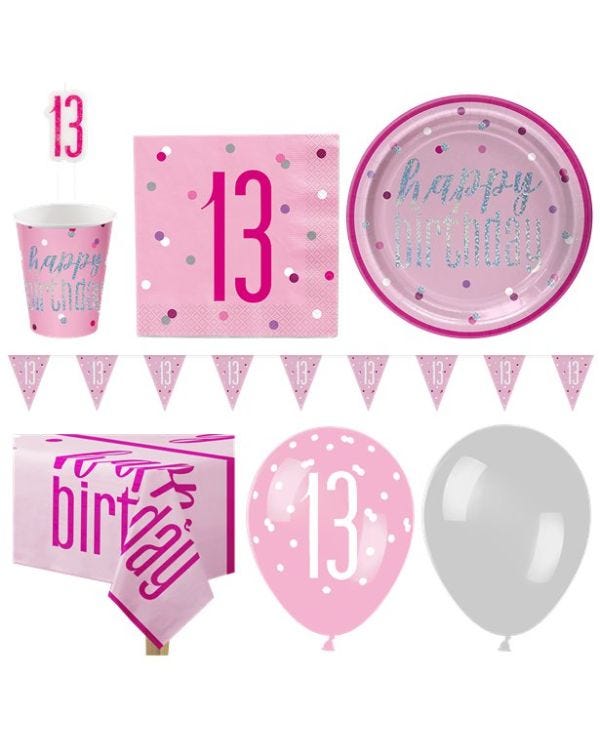 Pink 13th Deluxe Party Pack