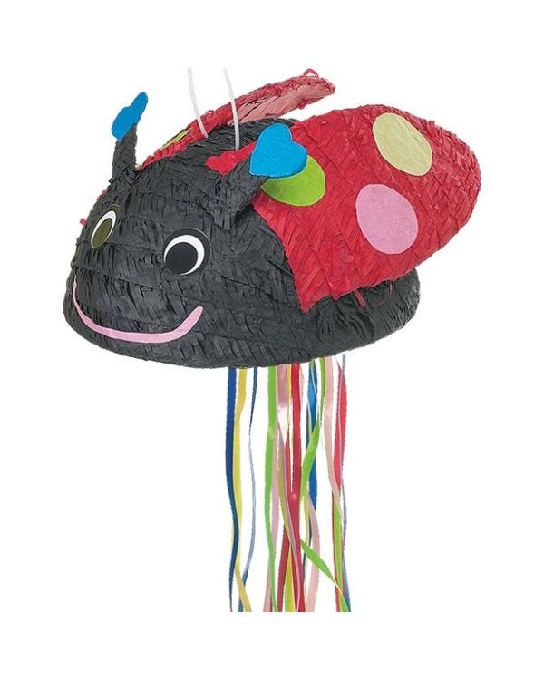 Ladybird Pull Piñata - 43cm x 22cm