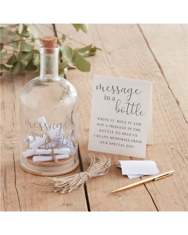 Message in a Bottle Wedding Guest Book