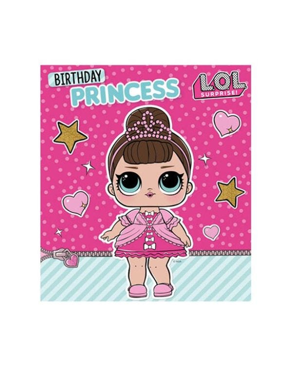 L.O.L. Surprise! Birthday Princess Card