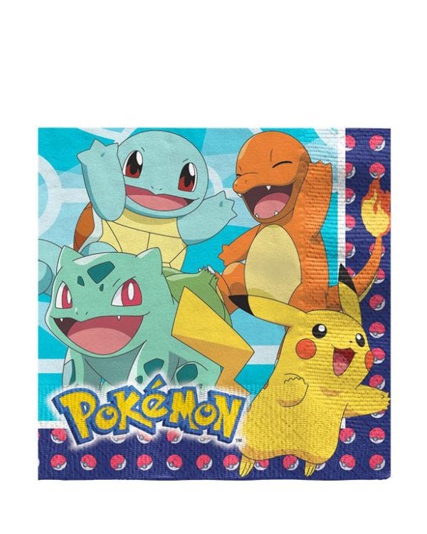 Pokémon Paper Napkins - 33cm (16pk)