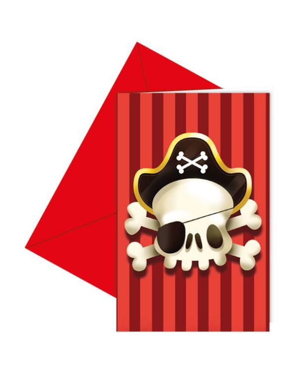 Powerful Pirates Invites (6pk)