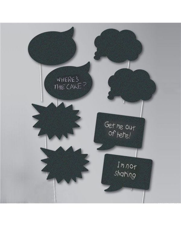 Chalk Photo Booth Props (8pk)