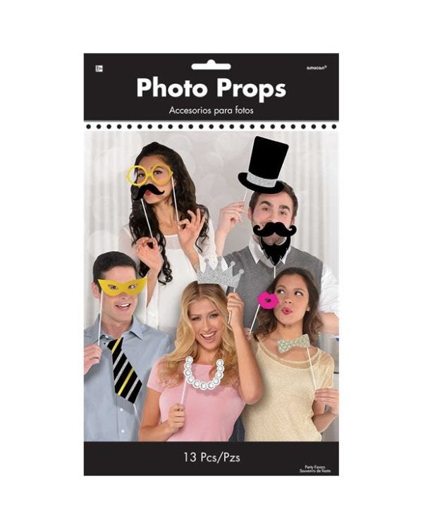 Fancy Party Photo Booth Props (13pk)