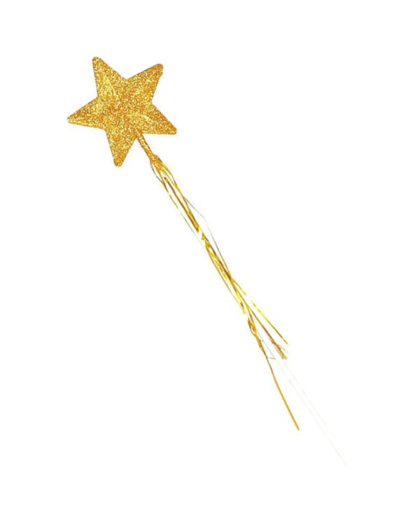Gold Glitter Star Wand