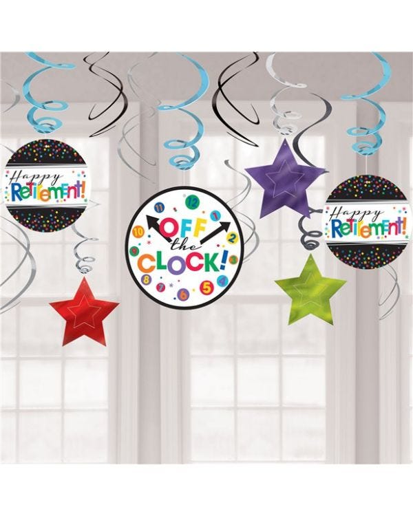 Officially Retired Hanging Swirl Decoration (12pk)