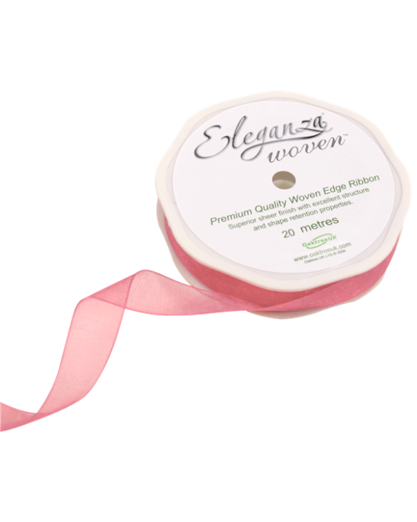 Pink Organza Ribbon - 20m