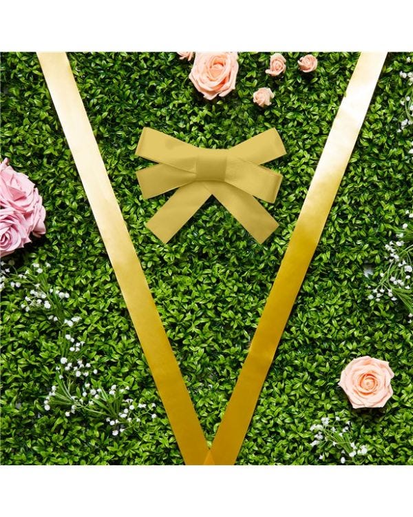 Gold Wedding Car Ribbon &amp; Bows Kit - 9m