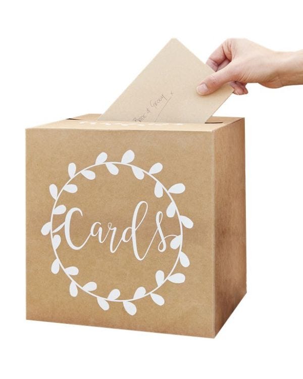 Rustic Country Card Holder Box