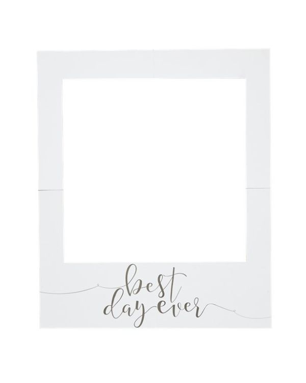 Rustic Country &#039;Best Day Ever&#039; Giant Polaroid Photo Prop Sign - 82cm