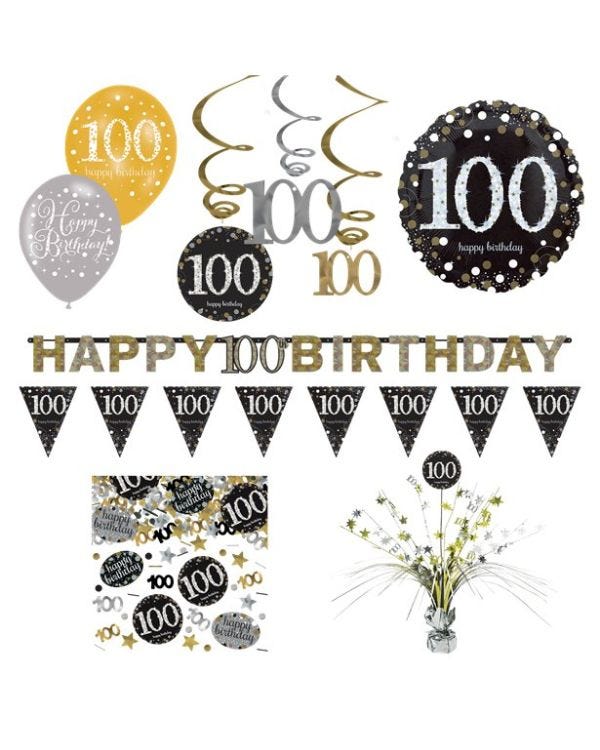 100th Sparkling Celebration Decorating Kit - Premium
