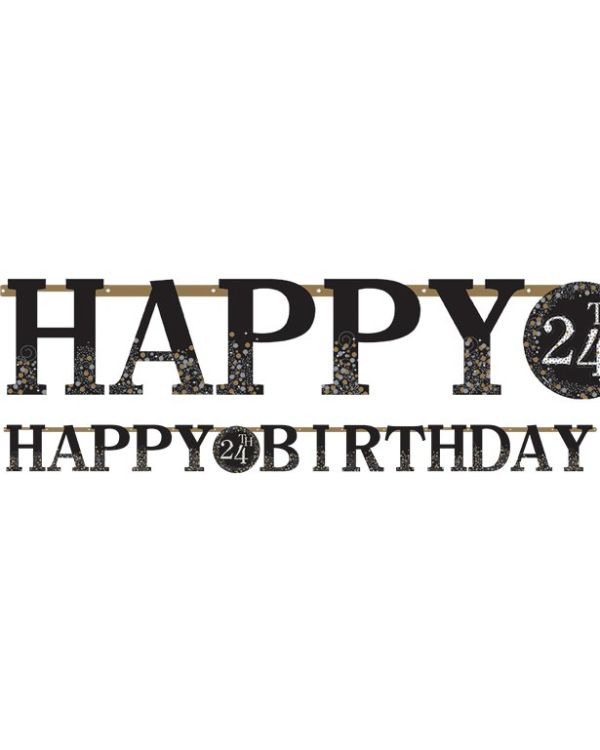 Sparkling Celebration Add an Age Letter Banner - 3.2m
