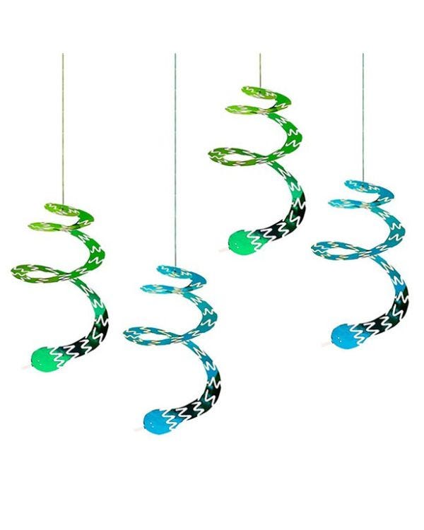 Snappy Swirly Hanging Snakes (4pk)