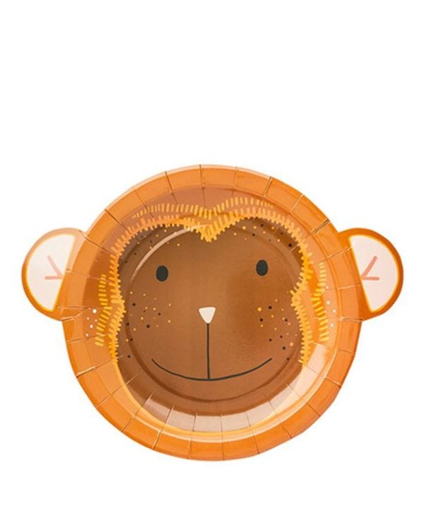Snappy Monkey Paper Plates (10pk)