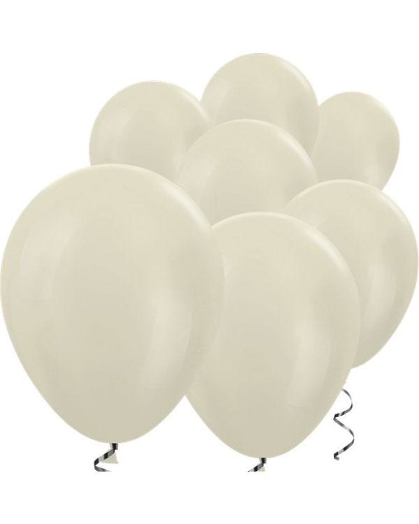 Ivory Satin Mini Balloons - 5&quot; Latex Balloons (100pk)