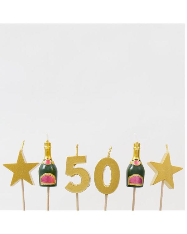 Celebration Number 50 Candles - 3.5cm