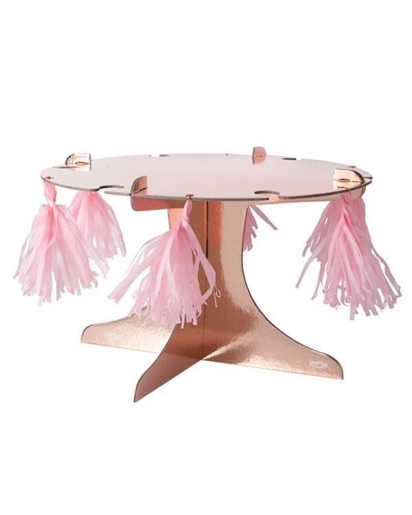 Rose Gold Cake &amp; Drinks Stand