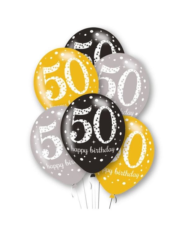 Age 50 Latex Balloons - 11&quot;