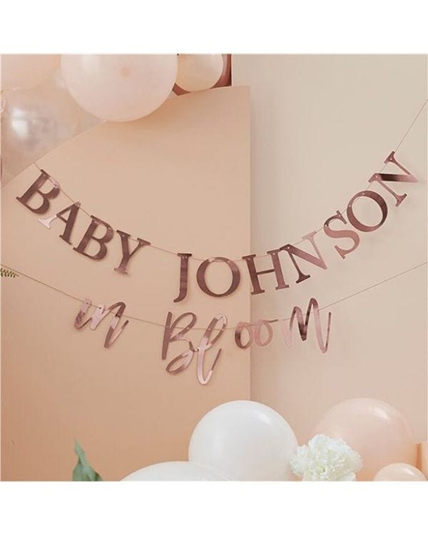 Baby In Bloom Customisable Letter Banner - 2m