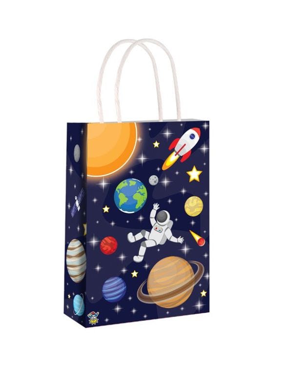 Space Paper Party Bag - 21cm x 14cm