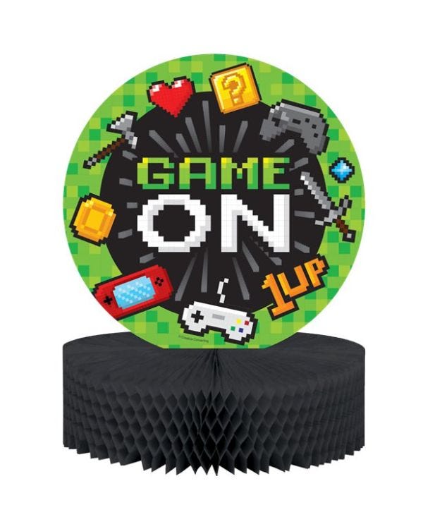 Game On Honeycomb Table Centrepiece - 30cm x 23cm