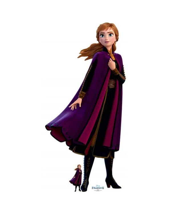 Life  Size Disney frozen 2 Anna Cardboard Cutout - 168cm x 80cm