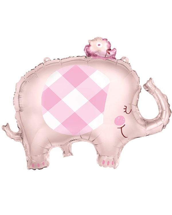 Pink Elephant Giant Balloon - 29&quot; Foil