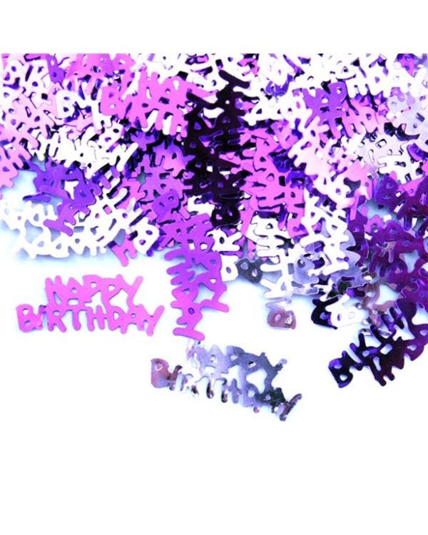 Pink Happy Birthday Confetti