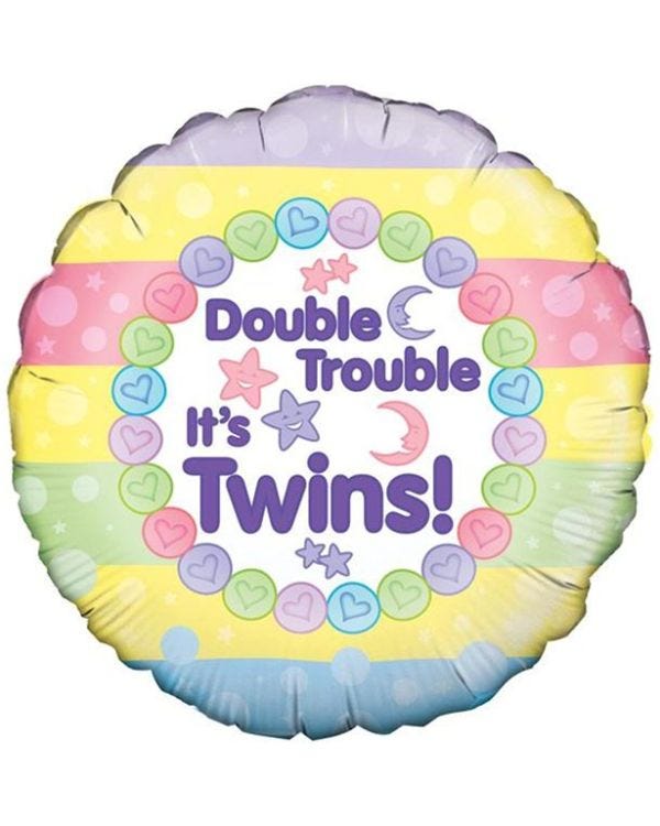 Twins Double Trouble Foil Balloon - 18&quot;