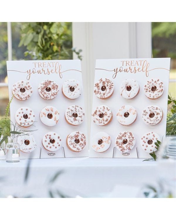 Botanical Wedding Copper Foiled Doughnut Walls (2pk)